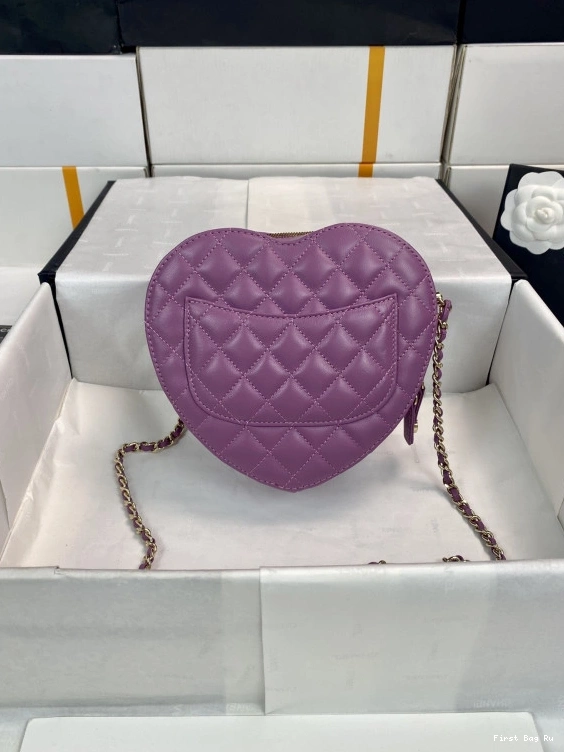 Firstbag Ru CHANEL Bag-18*16.5*6.5CM Heart 0710